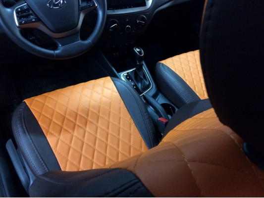 Авточехлы на Hyundai Solaris 2